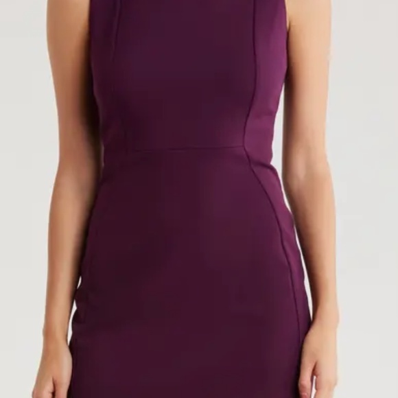 Calvin Klein Deep Purple Scuba Sheath Dress Size 6 – Worn Once (Original Retail - Picture 2 of 5